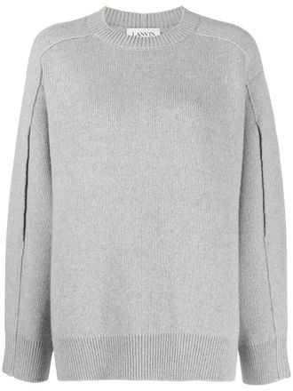 Lanvin Rd Nk Cape Back Pullover