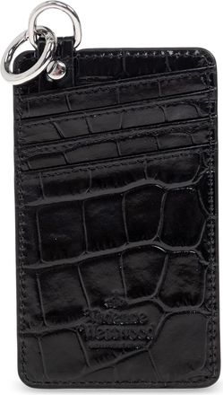 Vivienne Westwood Leather Card Holder, Unisex, Black