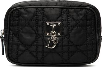 Dior Gecertificeerde Nylon Cannage Charm Trousse Make-uptas