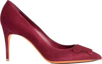 Santoni Sibille Pump - Dames - Pumps - Rood - 41 EU - Leer - Schoenen