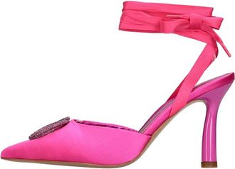 Emanuelle Vee Met hak Fuchsia - Dames - Pumps - Roze - 38 EU - Leer - Schoenen