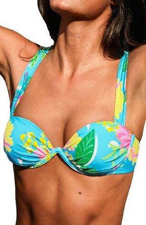 Cupshe Underwire Bikini Top in Light Blue at Nordstrom Rack, Size X-Large