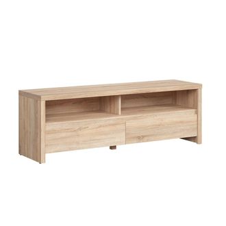 Petits Meubles Mueble tv 2 cajones 2 compartimientos tableros de aglomerado