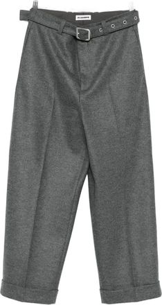 Jil Sander belted trousers - Green