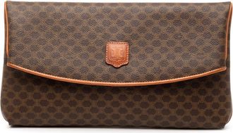Celine Pre-owned Celine Macadam Coated Canvas Clutch Ladies 1993