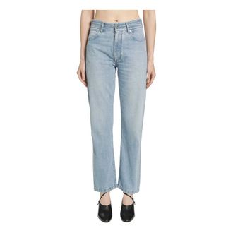 Jil Sander Straight Jeans, female, Blue, Size: W27 Regular Denim Trousers