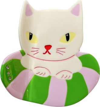 Centinelle Vacation Kitty Hair Claw in White at Nordstrom