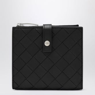 Bottega Veneta Black Braided Wallet
