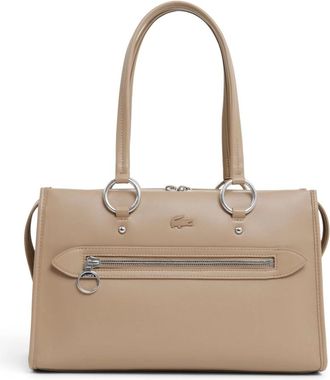 Lacoste Celys Top Handle Bag - Dames - Schoudertassen - Beige - ONE Size - Tassen