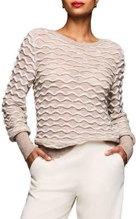 Nic+Zoe Wave Wool & Alpaca Blend Sweater in Cream Multi at Nordstrom Rack, Size X-Large