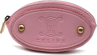 Celine Pink Logo Coin Purse