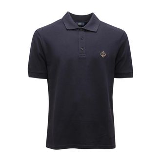 Herno Polo Shirts, male, Blue, L, Jpl00135U Piquet Shirt E