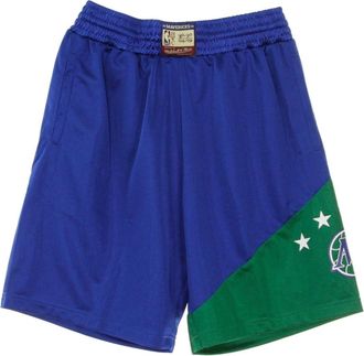 Mitchell & Ness Sportswear, male, Blue, Size: L NBA Team Heritage Basketball Shorts