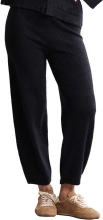 Barefoot Dreams CozyChic Ultra Lite Barrel Leg Pants in Black at Nordstrom, Size Medium