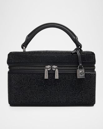 Michael Kors Jana XS Rhinestone Suede Crossbody Bag