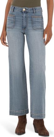 Kut from the Kloth Meg High Rise Wide Leg Jeans in Invaluable at Nordstrom, Size 14