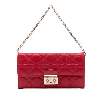 Dior Pre-owned Dior Lambskin Cannage Miss Dior Promenade Wallet on Chain Ladies LTXJSYG2B6NRUXJF