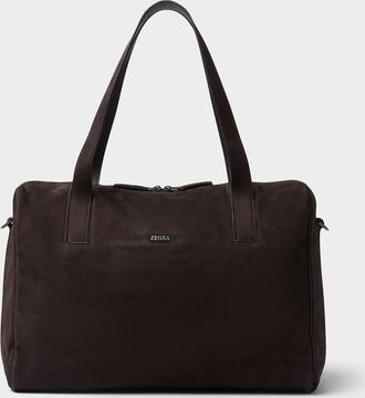 Ermenegildo Zegna Mens SecondSkin soft leather work bag