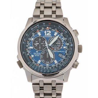 Citizen Cb 5850-80L - Crono Pilot Super Titanium - Dames - Horloges - Blauw - ONE Size - Accessoires