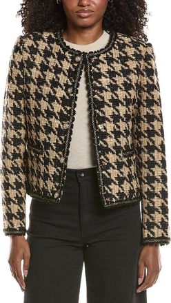 Elie Tahari Oversized Houndstooth Jacket