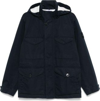 Stone Island Jack met Compass-logopatch - Blauw