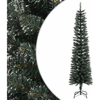 vidaXL Rbol Navidad Artificial Estrecho Con Soporte Pvc Verde 210 Cm Vidaxl
