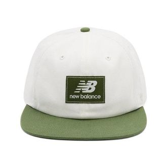 New Balance Unisex 47 Captain RL in White/Green Cotton Twill, size OSZ