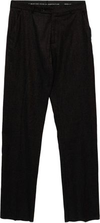 Martine Rose striped straight-leg trousers - Black