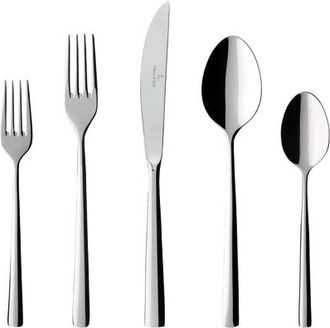 Villeroy & Boch Piemont 40-Piece Flatware Set in Silver/platinum at Nordstrom