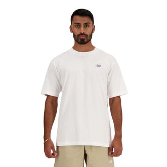 New Balance Mens Sport Essentials Cotton T-Shirt, White, Medium
