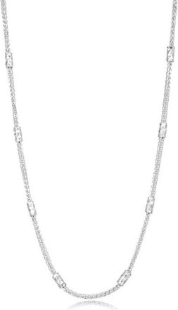 Lafonn Winnie Chain Necklace in Silver at Nordstrom, Size 20