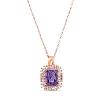 Le Vian Ladies Grape Amethyst Necklaces set in 14K Strawberry Gold
