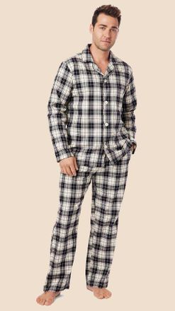 The Cats Pajamas Mens Flannel Pajama Set in Denmark at Nordstrom, Size X-Large