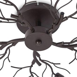 Lindby L&aacute;mpara De Techo bigna En Marr&oacute;n Metal - Lindby