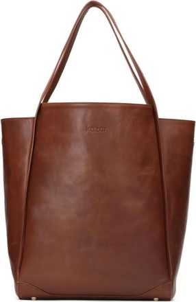 Kazar Ruime Handtas - Dames - Shoppers - Bruin - ONE Size - Leer - Tassen
