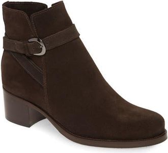 La Canadienne Pru Waterproof Bootie in Brown Oiled Suede at Nordstrom, Size 8