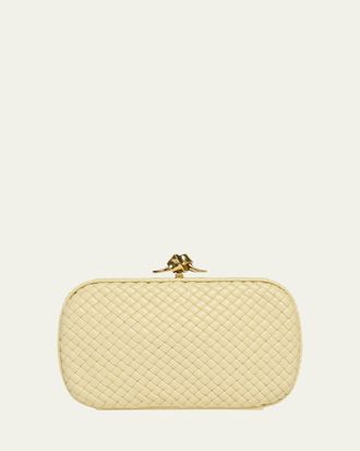 Bottega Veneta Puffy Leather Knot Clutch Bag