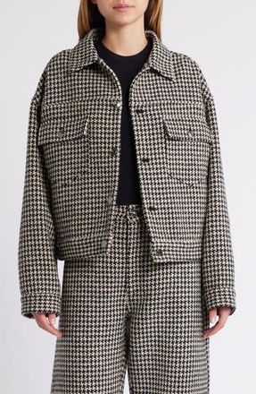 Frame Denim The Tweed Boxy Jacket in Houndstooth at Nordstrom Rack, Size Medium