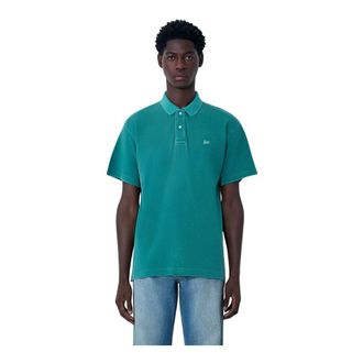 ERL Polo Shirts, male, Green, Size: M Logo Motif Polo Shirt