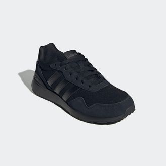 adidas Sneaker ADIDAS SPORTSWEAR RUN 60S 4.0, Damen, Gr. 36, schwarz (core schwarz, core schwarz, core schwarz), Leder, Textil, Schuhe Sneaker