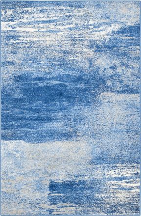 Safavieh Alfombra abstracto moderno de polipropileno plata/azul, 122 x 183 cm