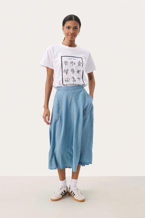 Part Two Rok A-shape Light Blue Denim