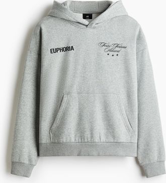 H&M Hoodie in Loose Fit - Grau