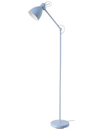 Eglo Eglo Priddy 1 Light Floor Lamp With Blue Finish & Blue Metal Shade