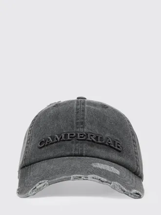 Camperlab Cappello Logo in denim usurato