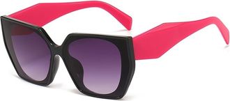 Generic Women Vacation Commuter Sunglasses Outdoor Men Driving Sun Glasses(Pink)