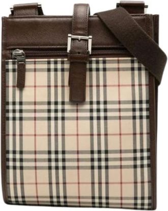 Burberry Borsa a tracolla Pre-owned in tela - - Pre-owned - Donna - Beige - ONE SIZE