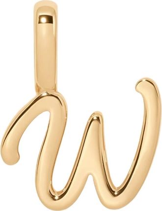 Made by Mary Script Initial Charm Gold Vermeil in Gold Vermeil Initial W at Nordstrom