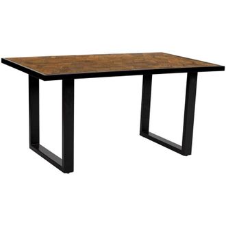 Wanderlust Deco Wanderlust Deco - Mesa De Comedor Parquetado De Madera De Mango/dm 160x90x76