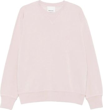 Isabel Marant logo-embroidered crew-neck sweatshirt - Pink